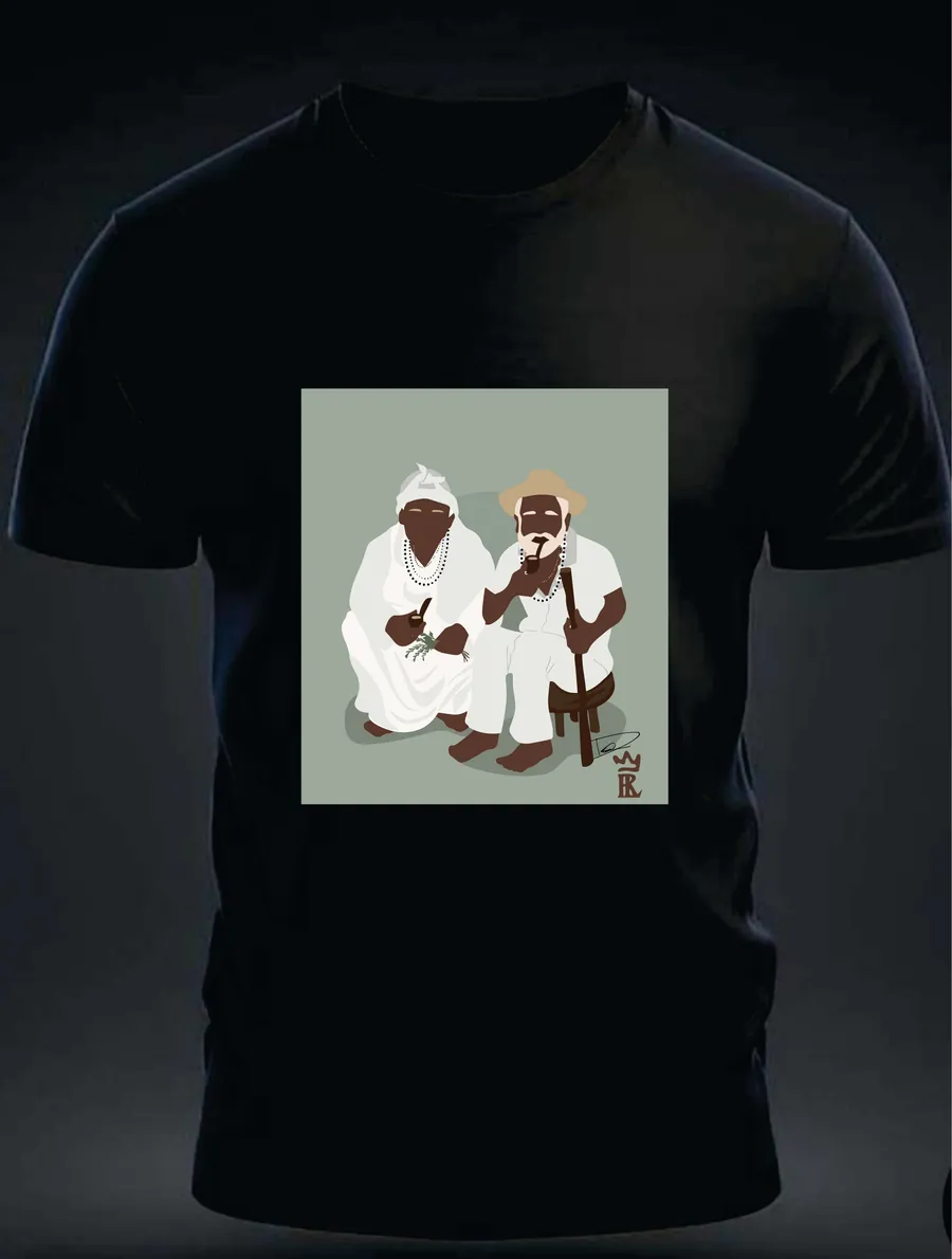 Camiseta Pretos Velhos — Dois Mestres — Rei 7 da Lira